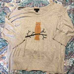 Lane Bryant Owl Sweater 💛🤍💛🤍 26/28w